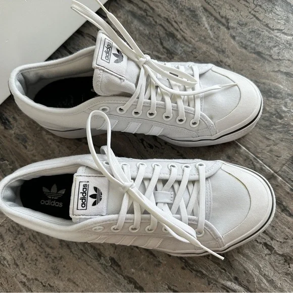 adidas White Platform Sneakers - Picture 3 of 4